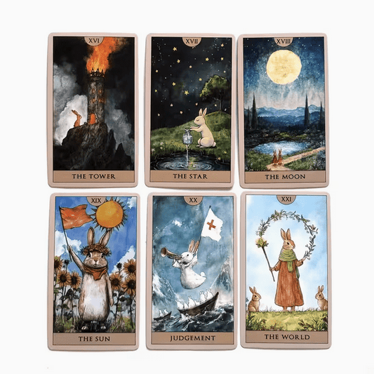English Rabbit Tarot Card Deck Witch Supplies - Gothic & Alternative Gift - Haunted