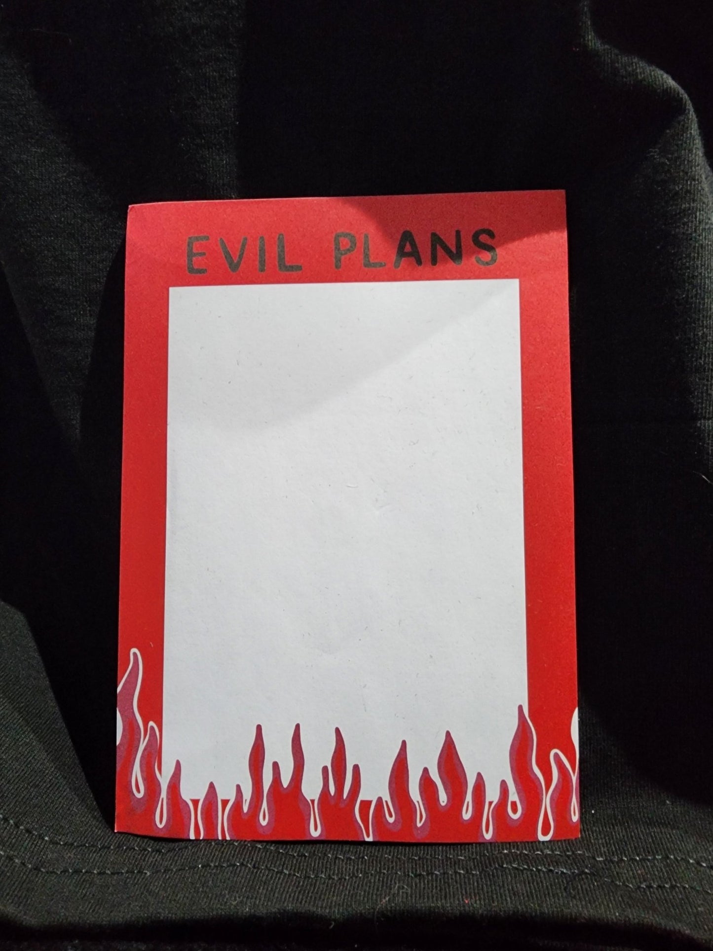 Evil Plans Note Pad Holiday Craft and Decor - Gothic & Alternative Gift - Haunted