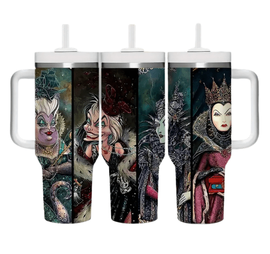 Evil Villains XL Tumbler CLEARANCE Drinkware - Gothic & Alternative Gift - Haunted