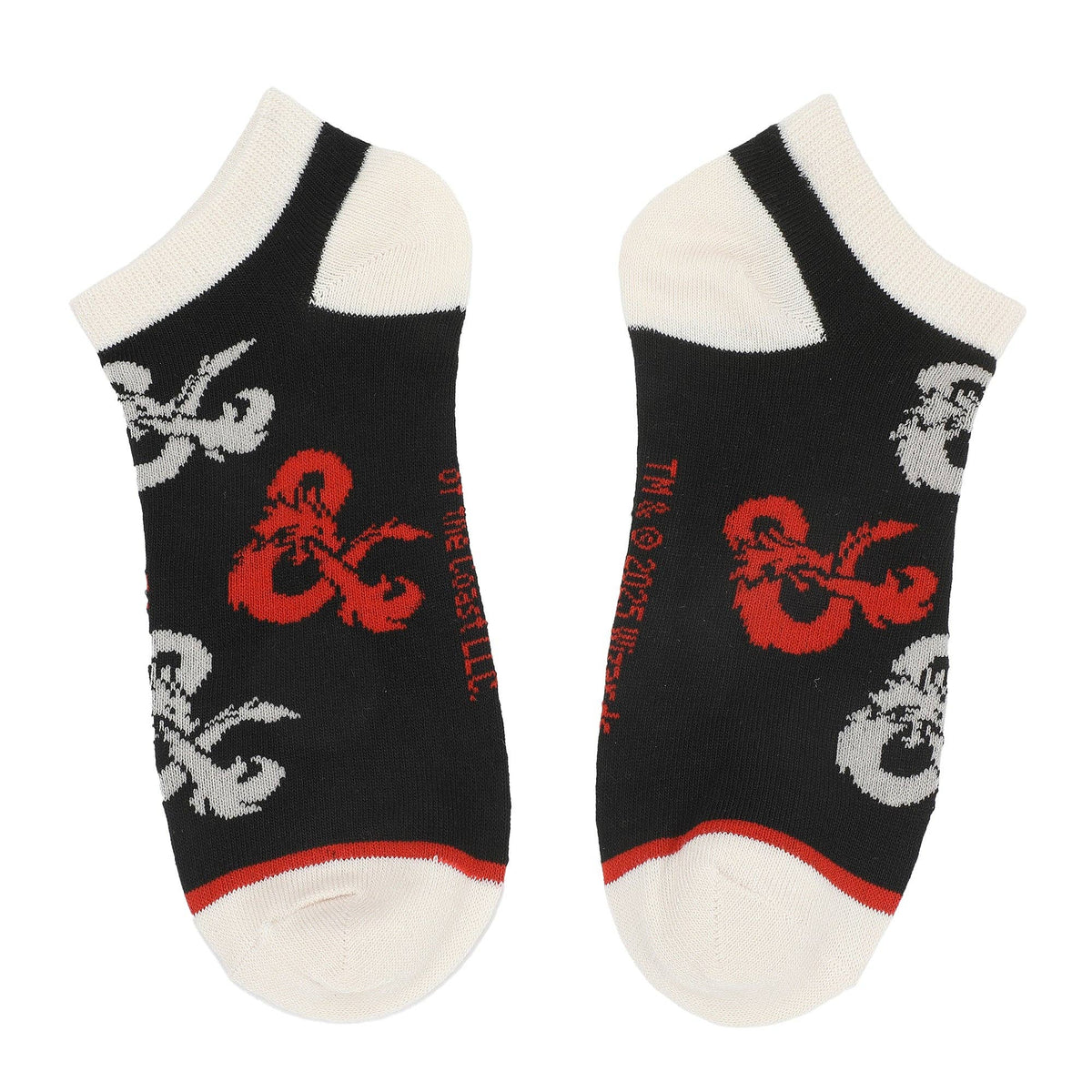 Dungeons & Dragons Women's Logo & Dice Ankle Socks, 5-Pack