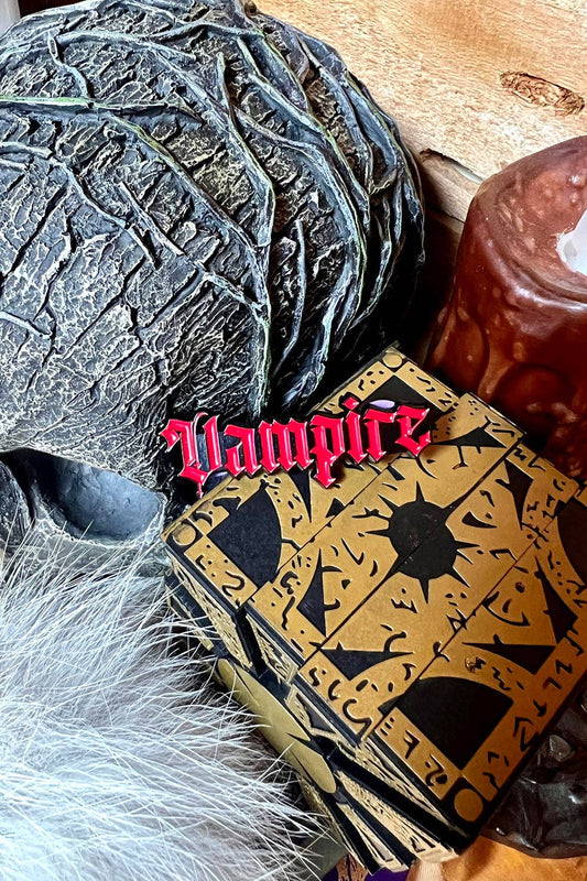 Vampire Enamel Pin Goth Blood Red