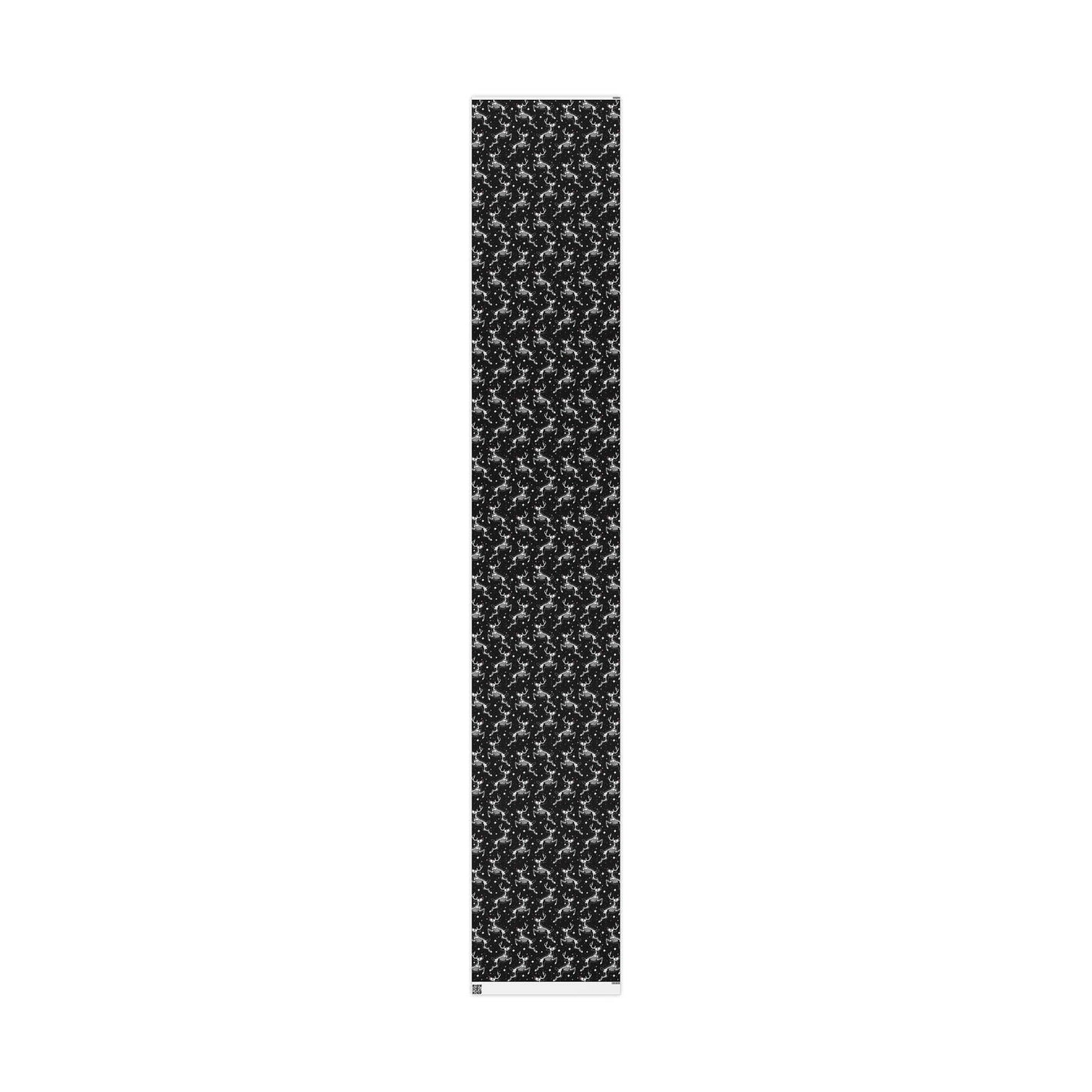 Dead Nose Skeleton Reindeer Gift Wrapping Paper Roll