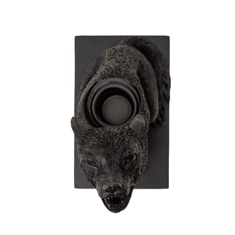 howling Wolf Candle Holder