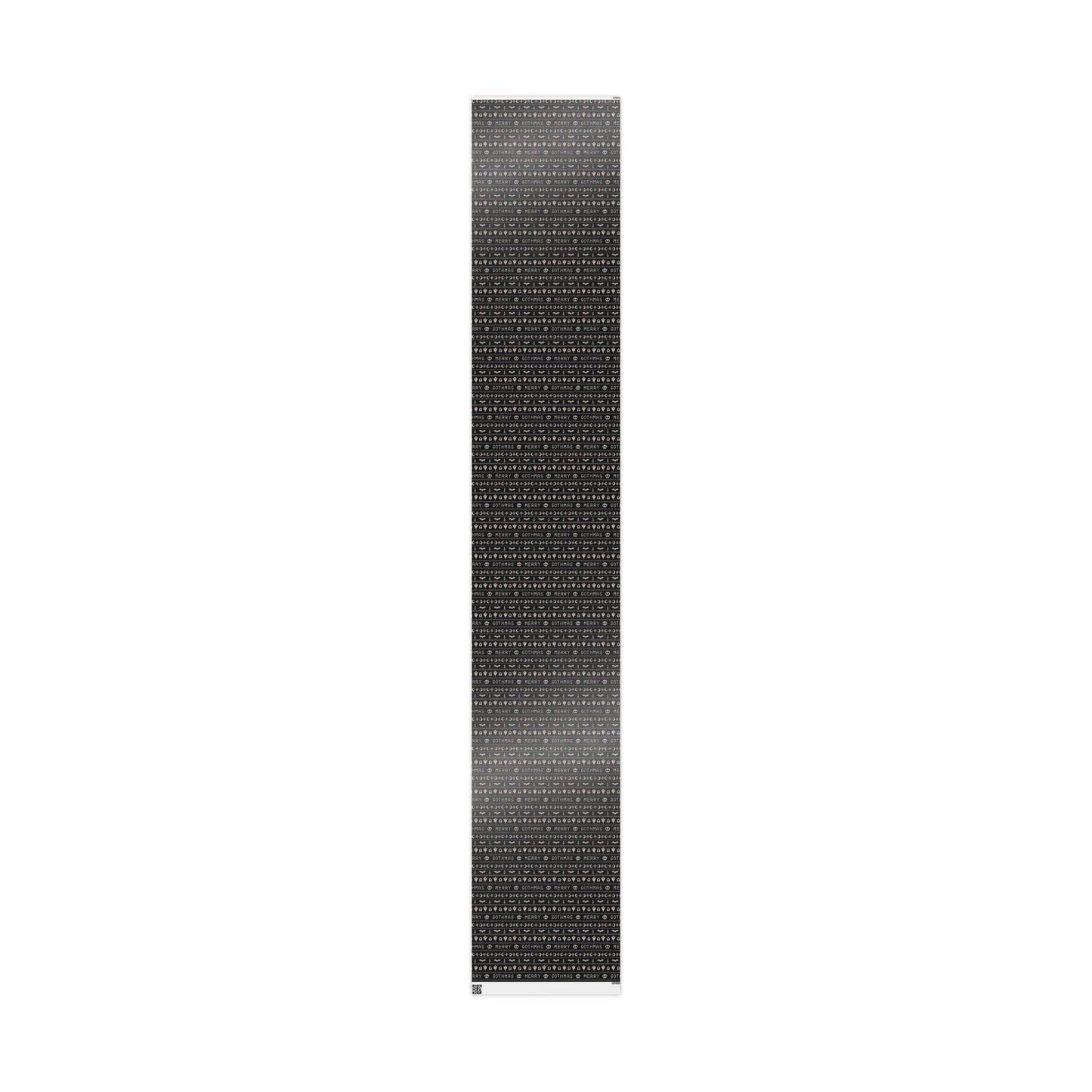 Merry Gothmas Black Spooky Gift Wrapping Paper Roll
