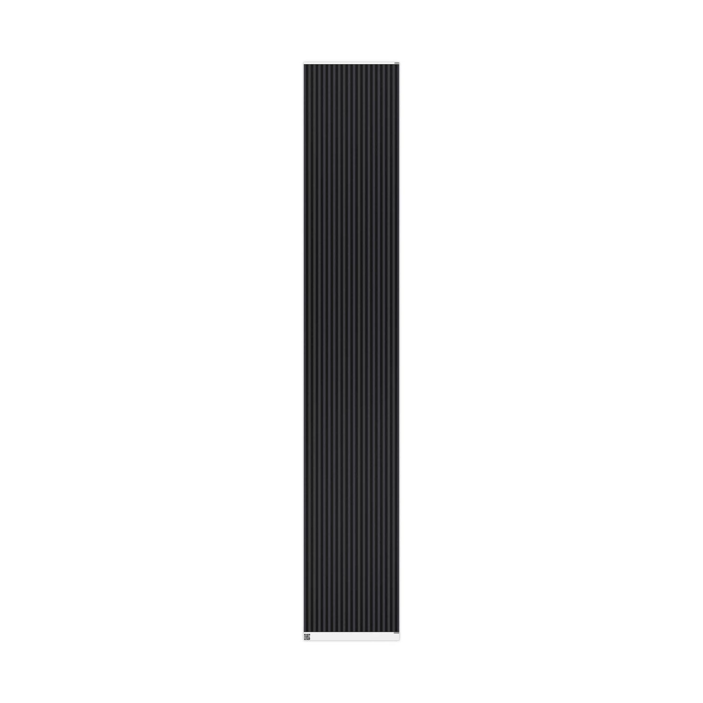 Nevermore Black and Grey Striped Spooky Gift Wrapping Paper Roll