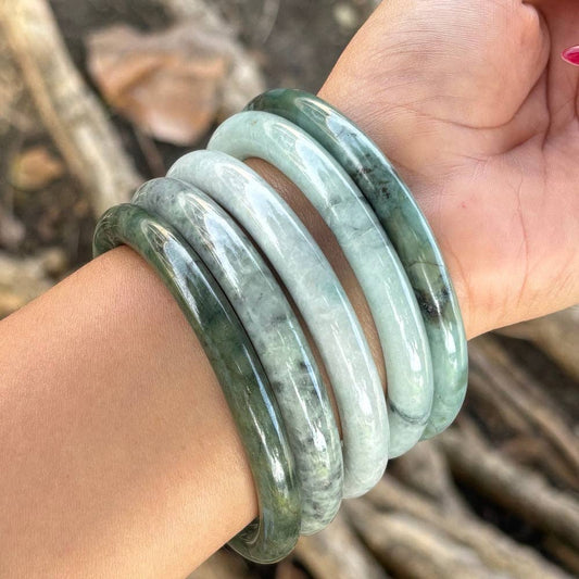 Burmese Jade Bangle Bracelet