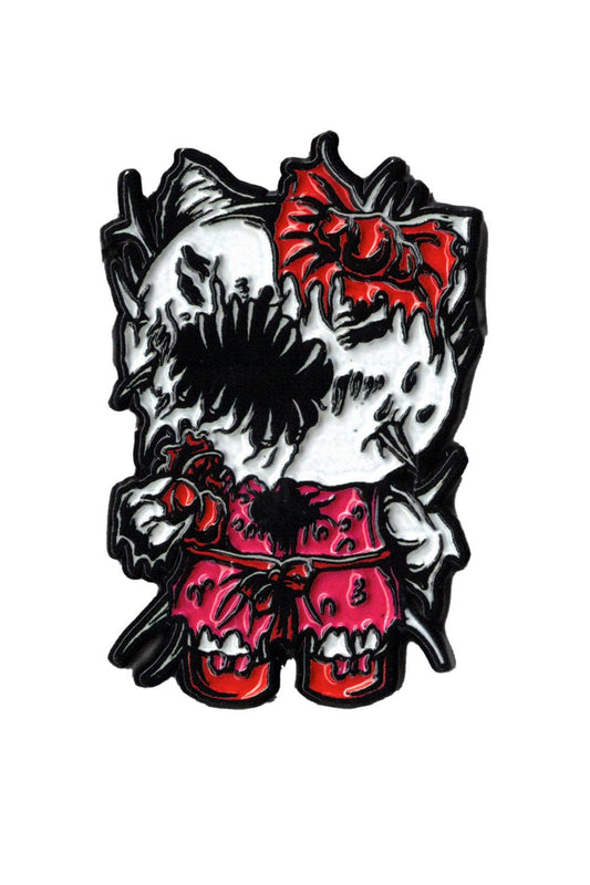 Hell Kitty Enamel Pin Goth Victorian