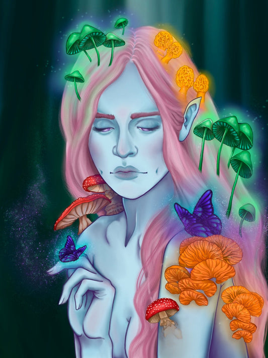 Fairy Forest original artist print by HKR Original Artwork - Gothic & Alternative Gift - Haunted