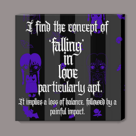 Falling in Love painful Canvas Print
