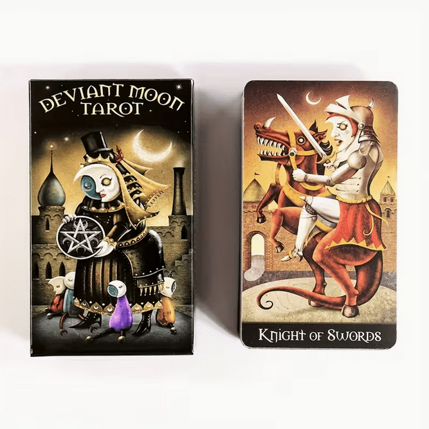 Fantasy Deviant Moon Tarot Card Deck Witch Supplies - Gothic & Alternative Gift - Haunted