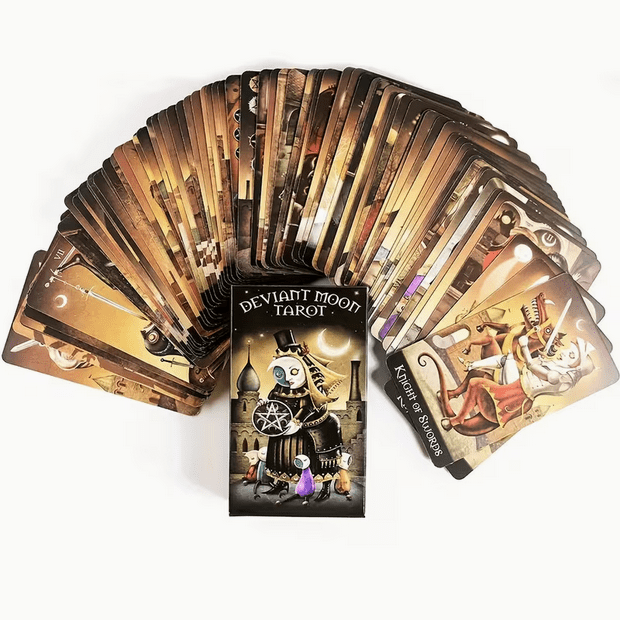 Fantasy Deviant Moon Tarot Card Deck Witch Supplies - Gothic & Alternative Gift - Haunted