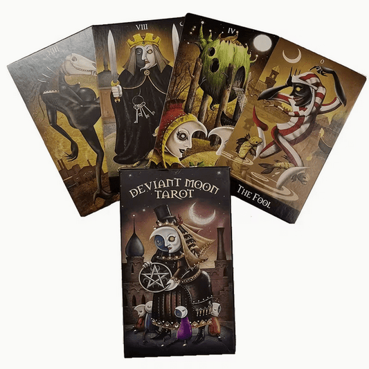 Fantasy Deviant Moon Tarot Card Deck Witch Supplies - Gothic & Alternative Gift - Haunted