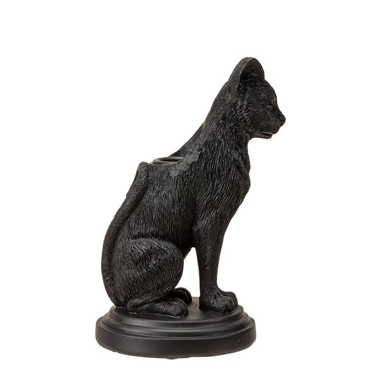 Faust's Familiear Haunted Mansion Cat Candle Holder Candles - Gothic & Alternative Gift - Haunted