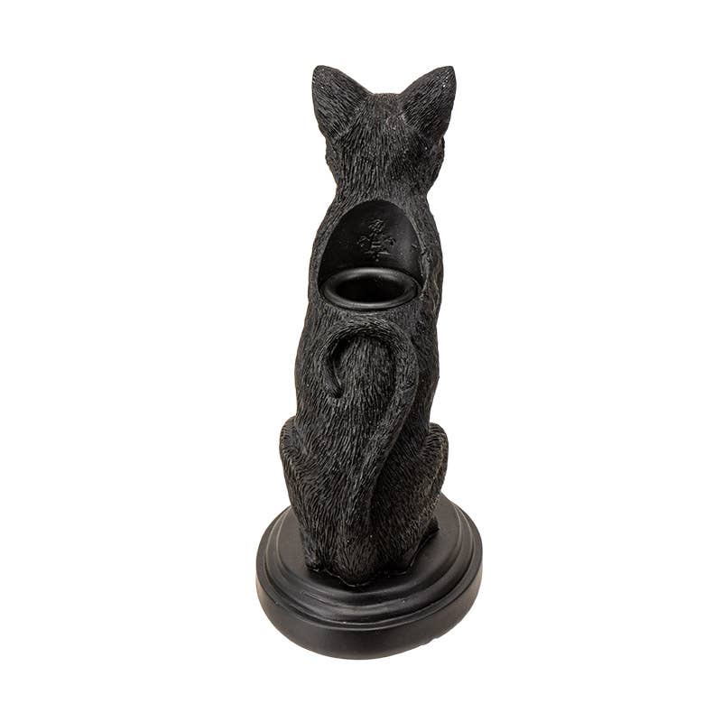 Faust's Familiear Haunted Mansion Cat Candle Holder Candles - Gothic & Alternative Gift - Haunted