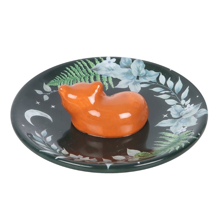 Fawn and Friends Green Fox Trinket Dish Home Decor - Gothic & Alternative Gift - Haunted