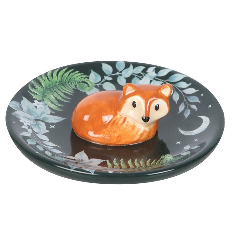 Fawn and Friends Green Fox Trinket Dish Home Decor - Gothic & Alternative Gift - Haunted