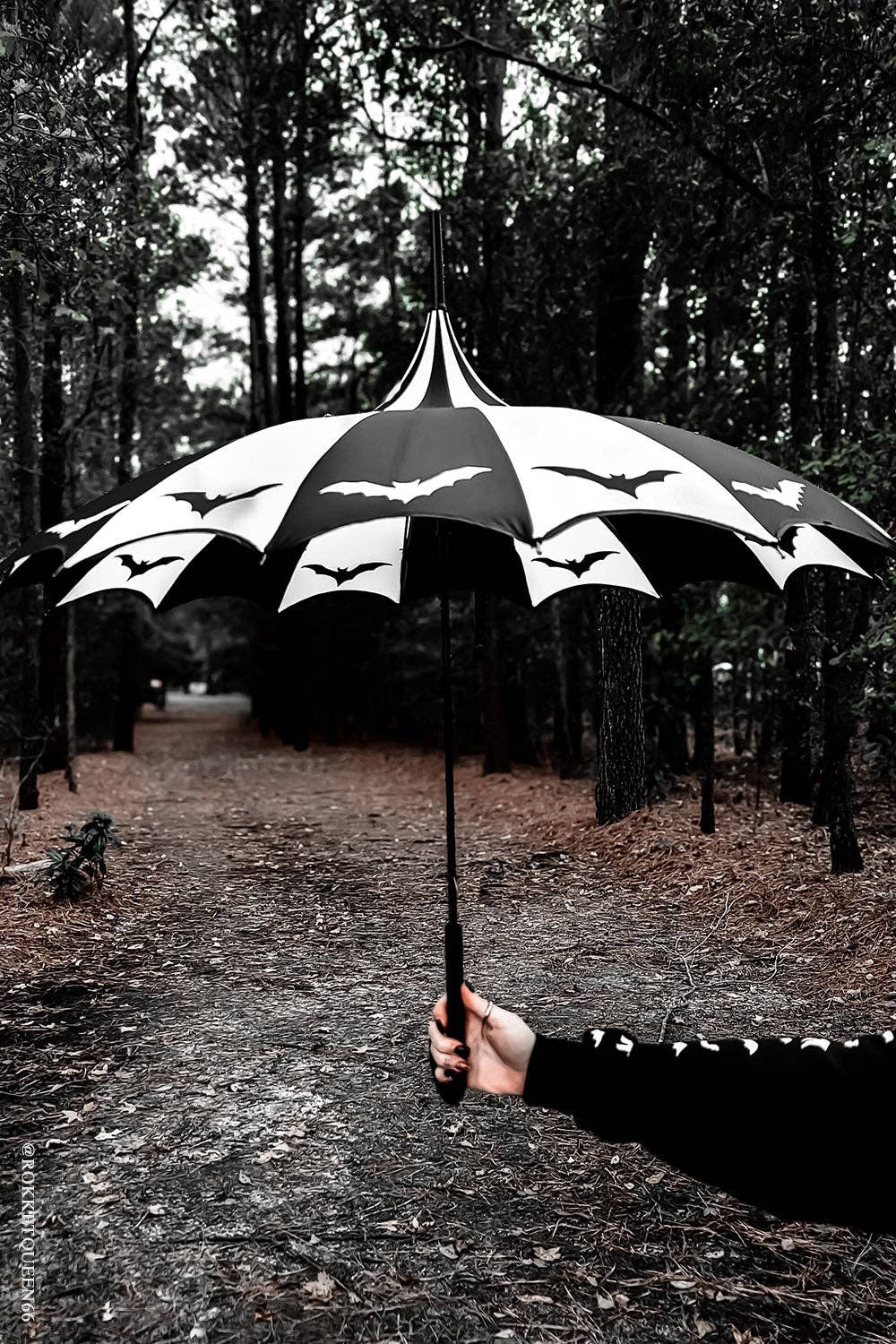 Bats Gothic Batwing Pagoda Umbrella