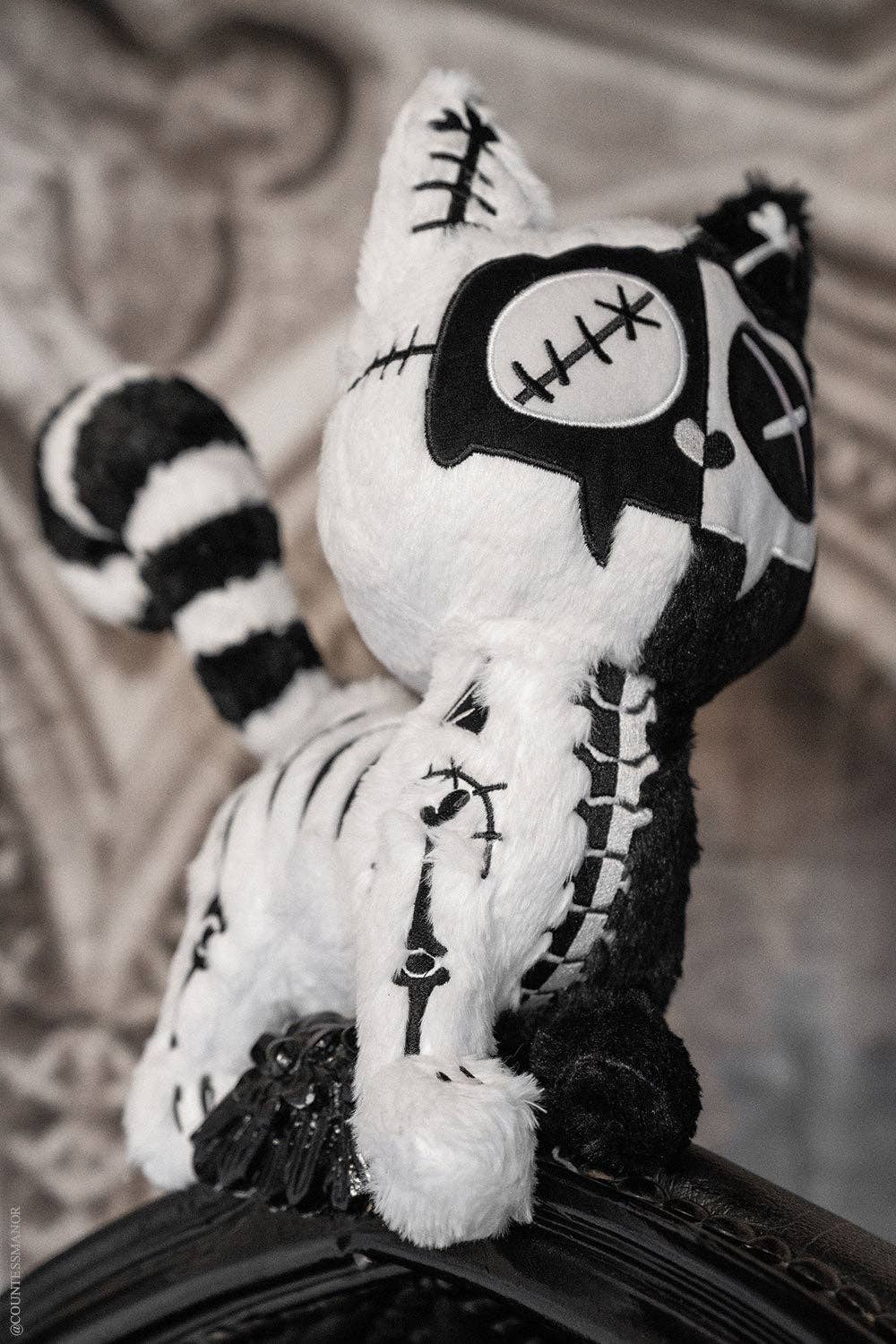 Stitch Kitty Skeleton Cat Plush Toy