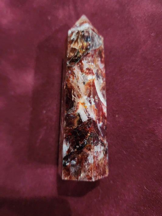 Fire Quartz Crystal Tower Crystal - Gothic & Alternative Gift - Haunted