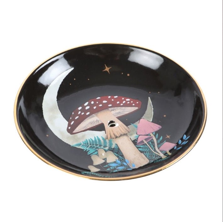 Forest Mushroom Incense Stick Holder Burner Plate Dish Incense - Gothic & Alternative Gift - Haunted