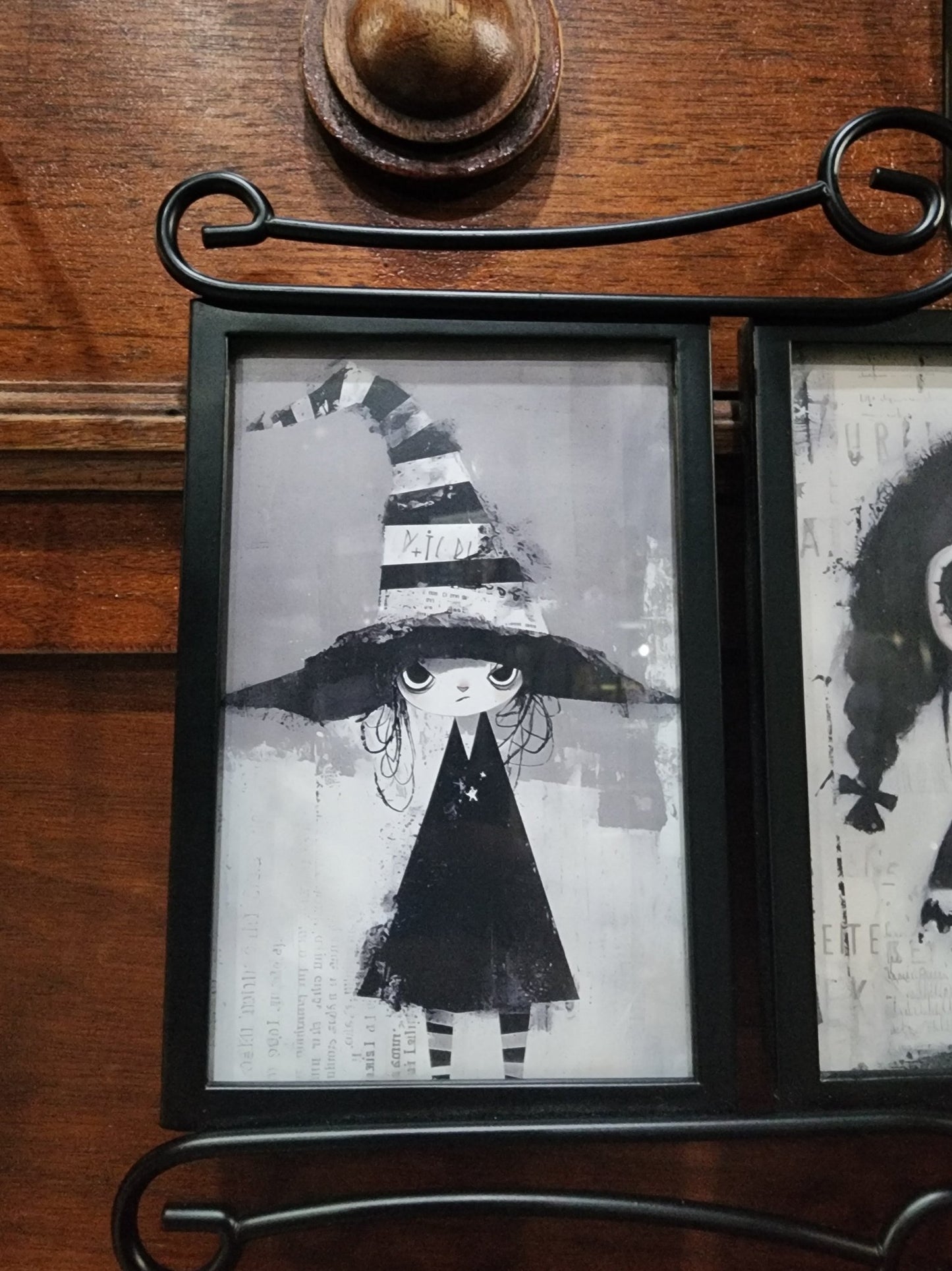 Framed Creepy Cute Doll Pictures Dark and Gothic Wall Hanging - Gothic & Alternative Gift - Haunted