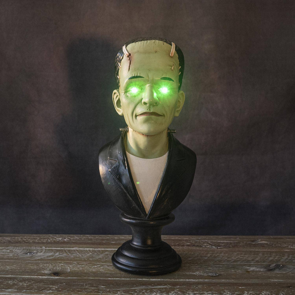 Frankenstein Bust with Lit Eyes Home Decor - Gothic & Alternative Gift - Haunted