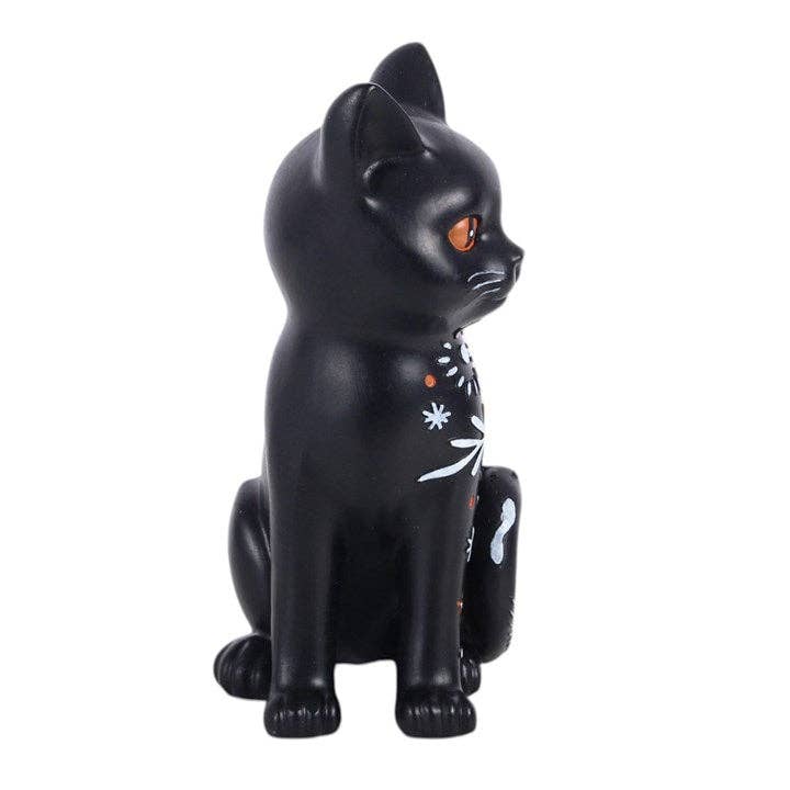 Frightful Folk Black Cat Halloween Magic Ornament Home Decor - Gothic & Alternative Gift - Haunted