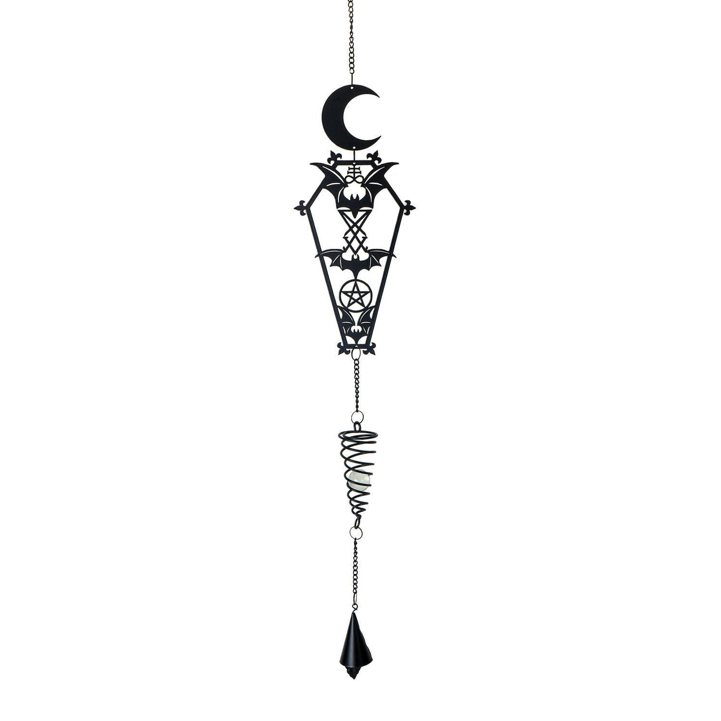 From the Crypt Metal Hanging Indoor Outdoor Decoration Wind Chime Sun Catcher Witch Supplies - Gothic & Alternative Gift - Haunted