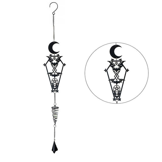 From the Crypt Metal Hanging Indoor Outdoor Decoration Wind Chime Sun Catcher Witch Supplies - Gothic & Alternative Gift - Haunted