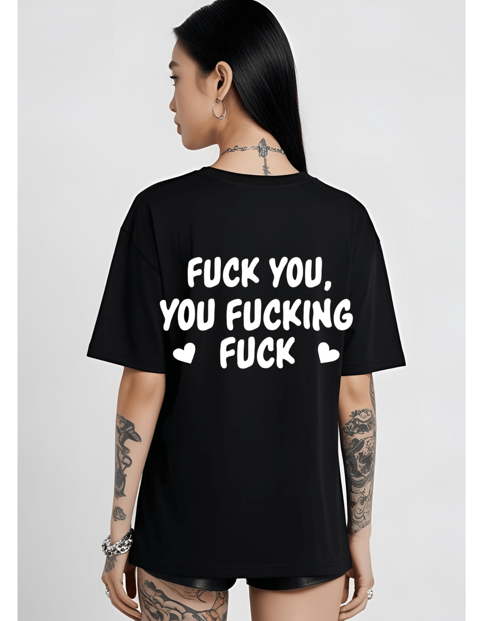 Fuck You, T-Shirt Clothing - Gothic & Alternative Gift - Haunted