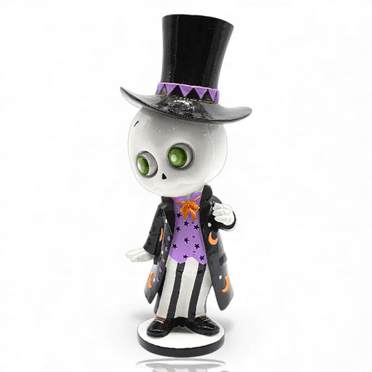 Fun House Skeleton Boy with Top Hat Figurines - Gothic & Alternative Gift - Haunted
