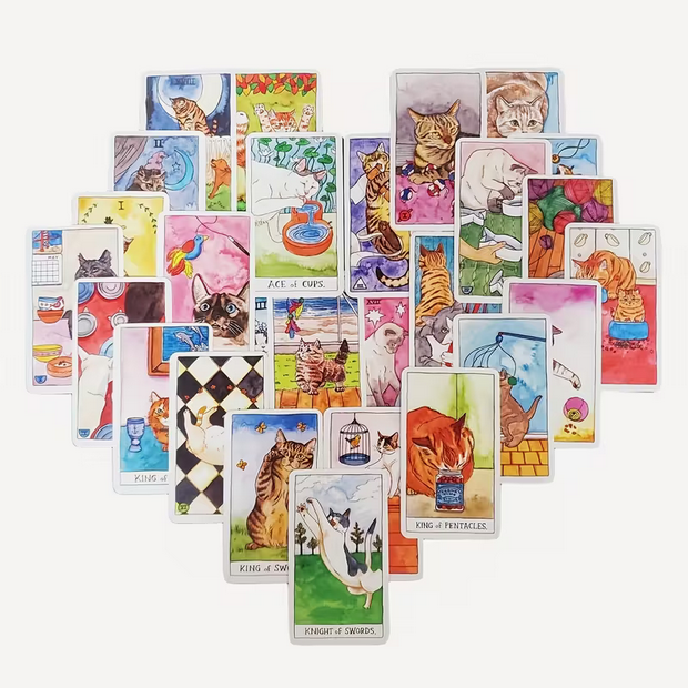 Fun with Cats Cute Tarot Card Deck Witch Supplies - Gothic & Alternative Gift - Haunted