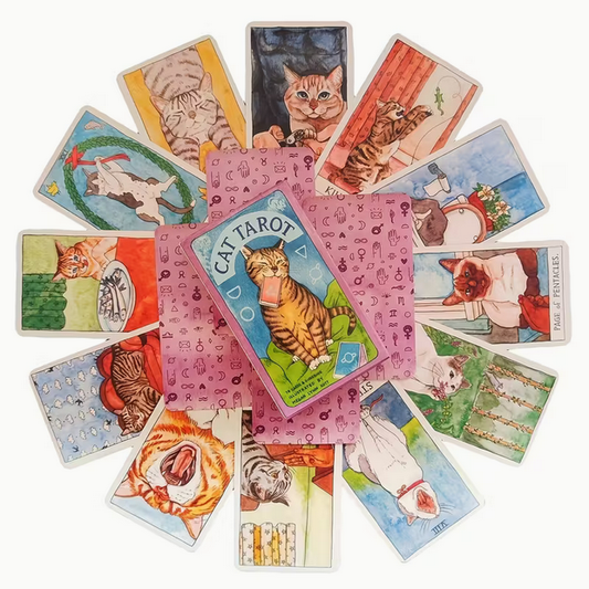 Fun with Cats Cute Tarot Card Deck Witch Supplies - Gothic & Alternative Gift - Haunted