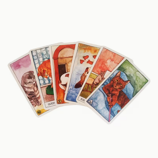 Fun with Cats Cute Tarot Card Deck Witch Supplies - Gothic & Alternative Gift - Haunted