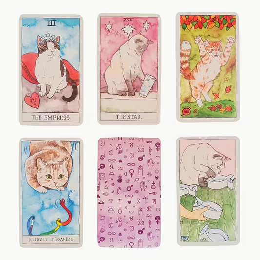 Fun with Cats Cute Tarot Card Deck Witch Supplies - Gothic & Alternative Gift - Haunted