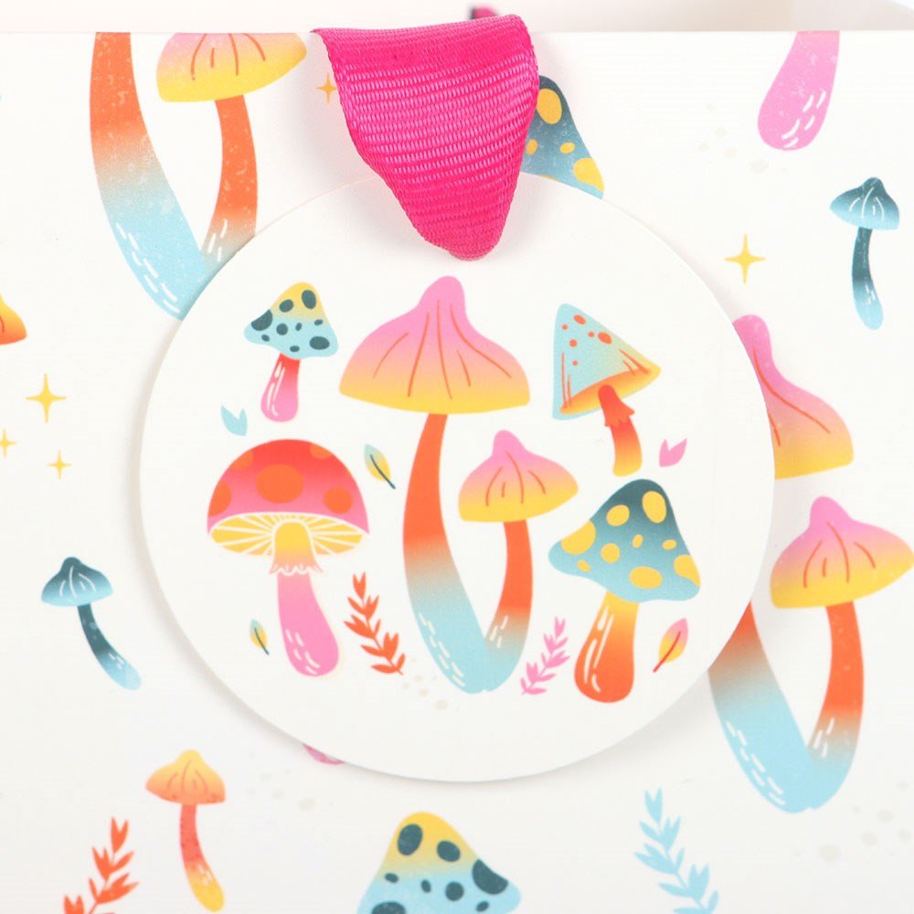 Funky Fungi Mushroom Print Gift Bag Wrapping Paper - Gothic & Alternative Gift - Haunted