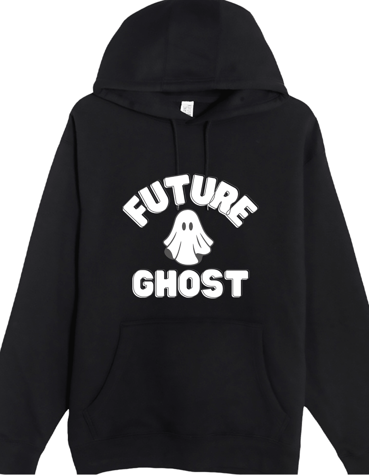 Future Ghost Custom Black Hoodie Sweatshirt Pullover Clothing - Gothic & Alternative Gift - Haunted