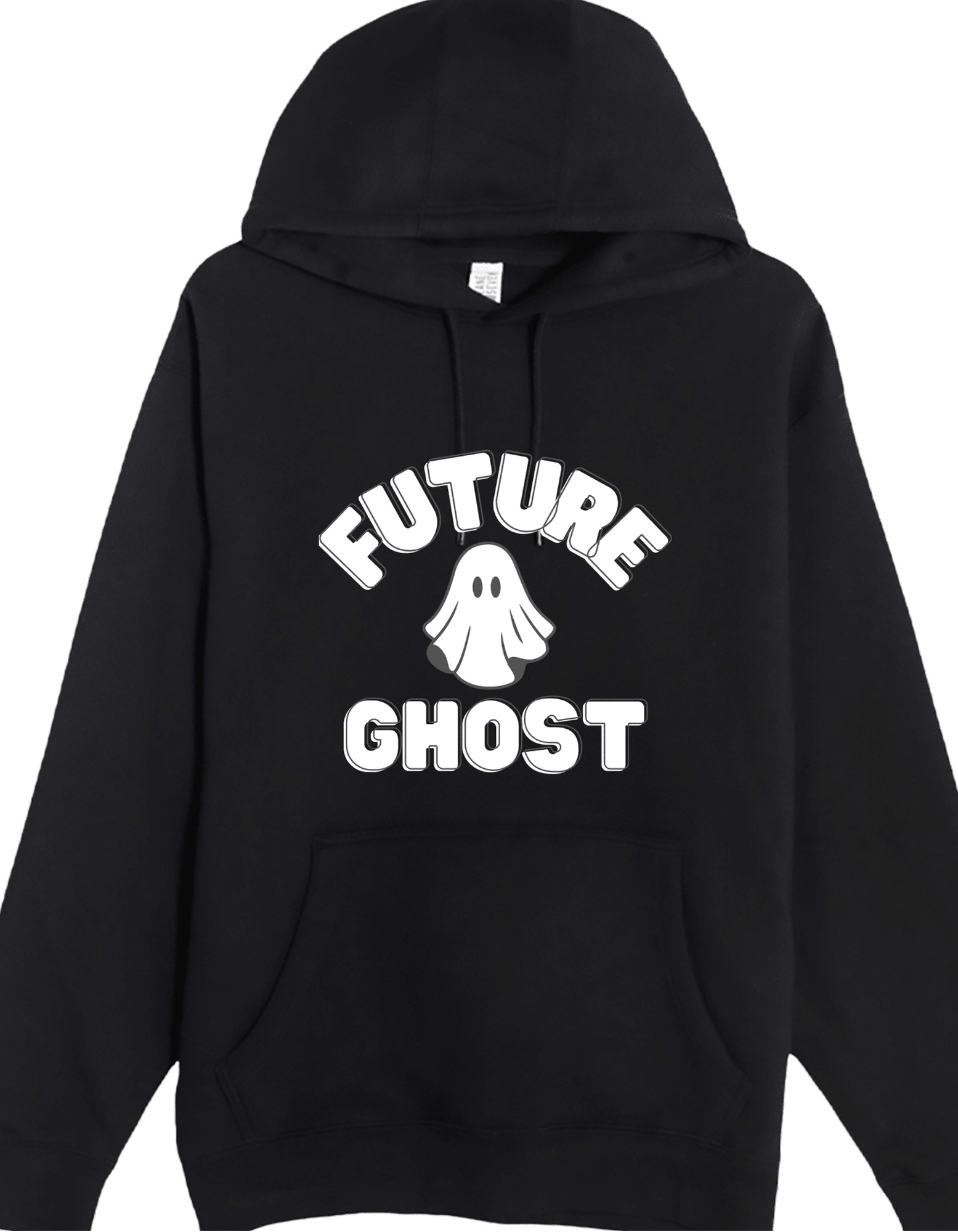 Future Ghost Custom Black Hoodie Sweatshirt Pullover Clothing - Gothic & Alternative Gift - Haunted