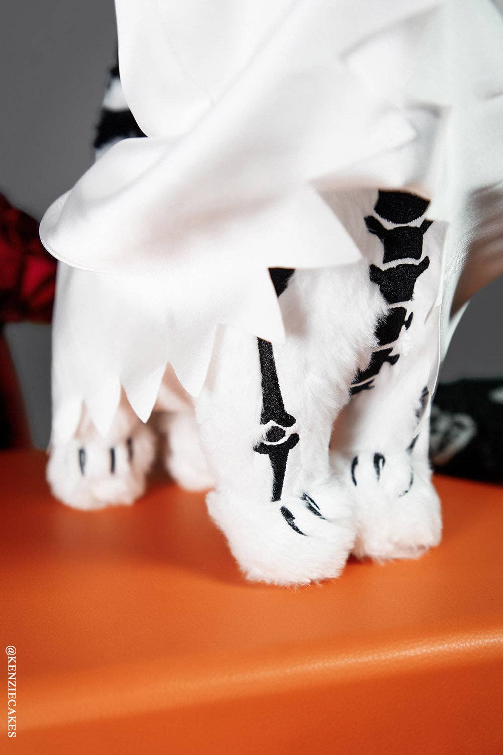 Ghost Kitty Plush Toy Skeleton Cat Gothic Stuffed Animals - Gothic & Alternative Gift - Haunted