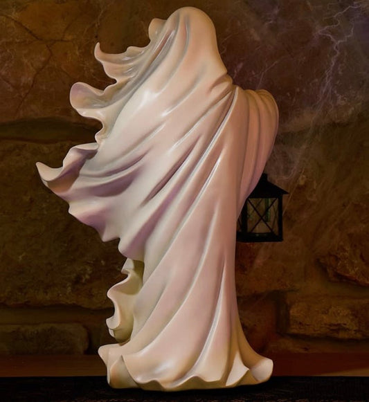 Ghost statue with lantern Home Decor - Gothic & Alternative Gift - Haunted