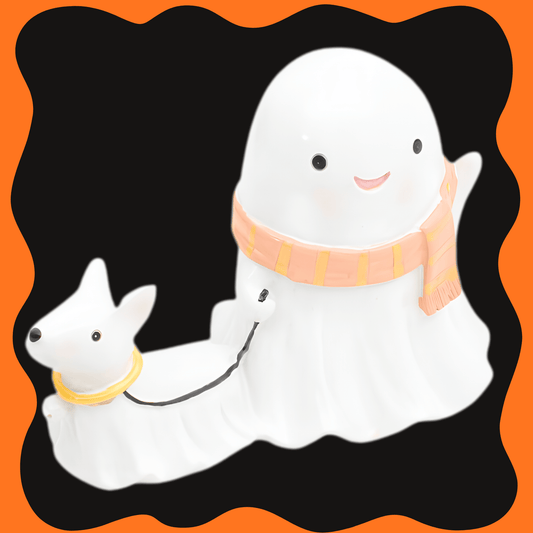 Ghost Walking Dog Statue Home Decor - Gothic & Alternative Gift - Haunted