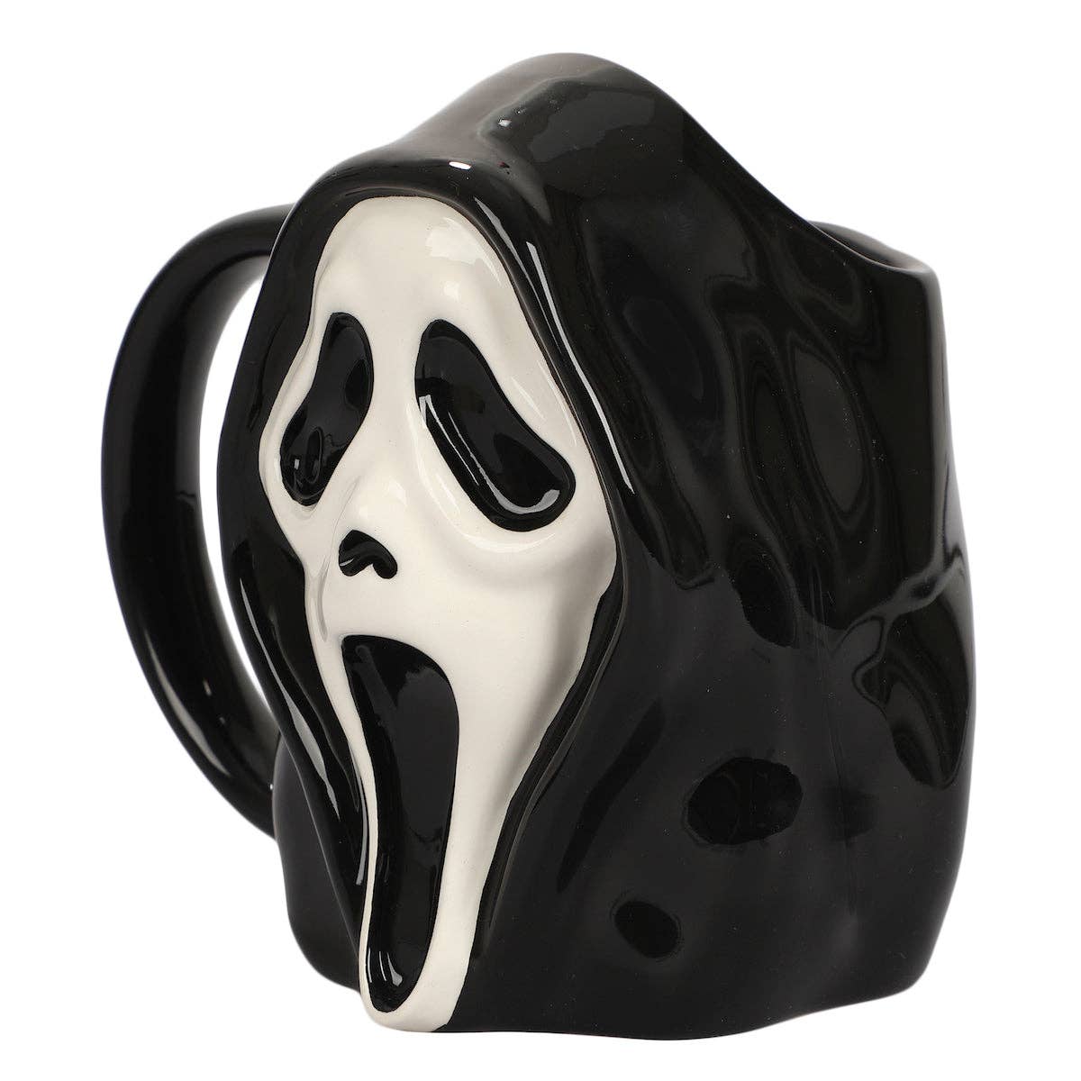 GhostFace 16 oz. Sculpted Ceramic Mug Drinkware - Gothic & Alternative Gift - Haunted