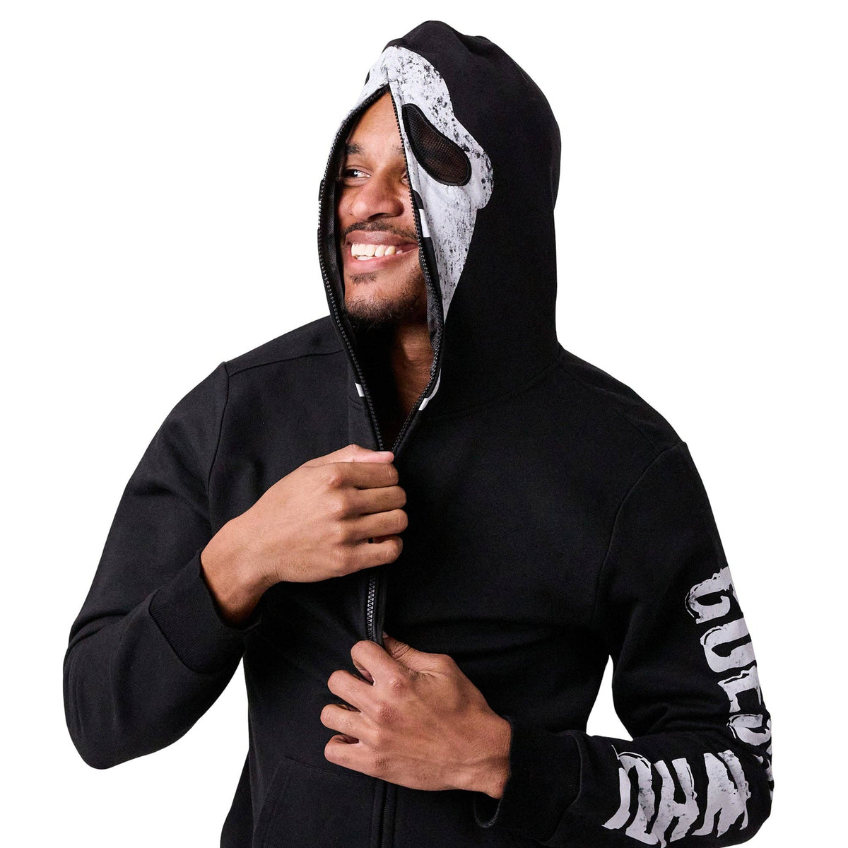 Ghostface Men's Full-Zip Cosplay Hoodie: XXL Accessories - Gothic & Alternative Gift - Haunted