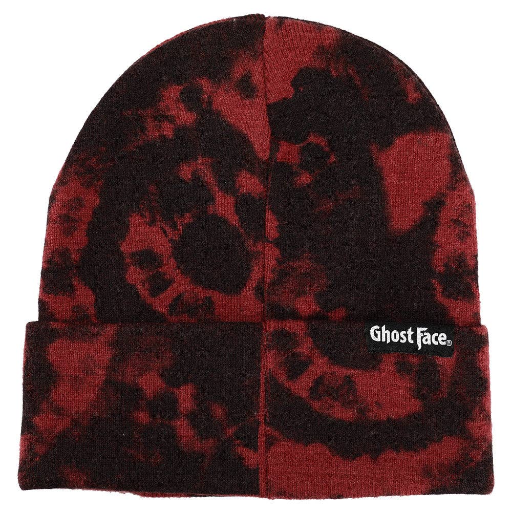 GhostFace Sublimated Patch Washed Beanie Clothing Accessories - Gothic & Alternative Gift - Haunted