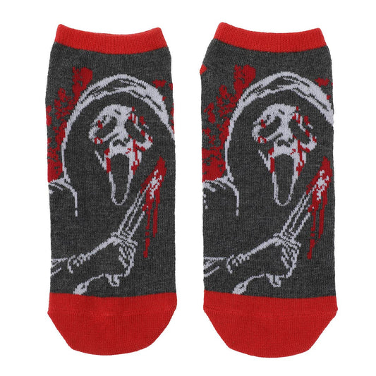 Ghostface Women's Horror Character Ankle Socks, 5-Pair Set Accessories - Gothic & Alternative Gift - Haunted