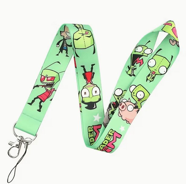 Gir Goodie Bag Invader Zim kit,2 stickers,2 pins,1 lanyard,1 bag - Gothic & Alternative Gift - Haunted