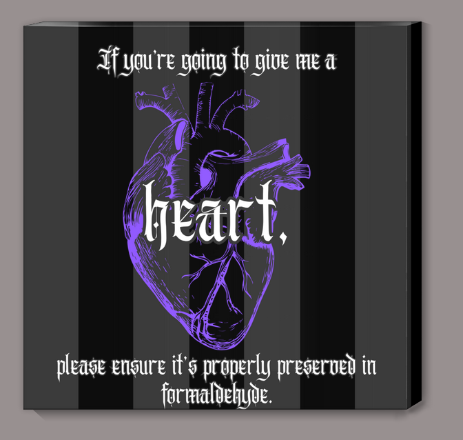 Give me a Heart Canvas Print