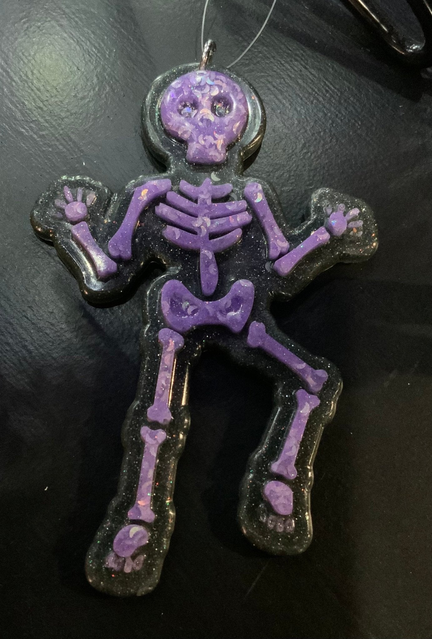 Glitter Skeleton ornament B/P Ornaments - Gothic & Alternative Gift - Haunted