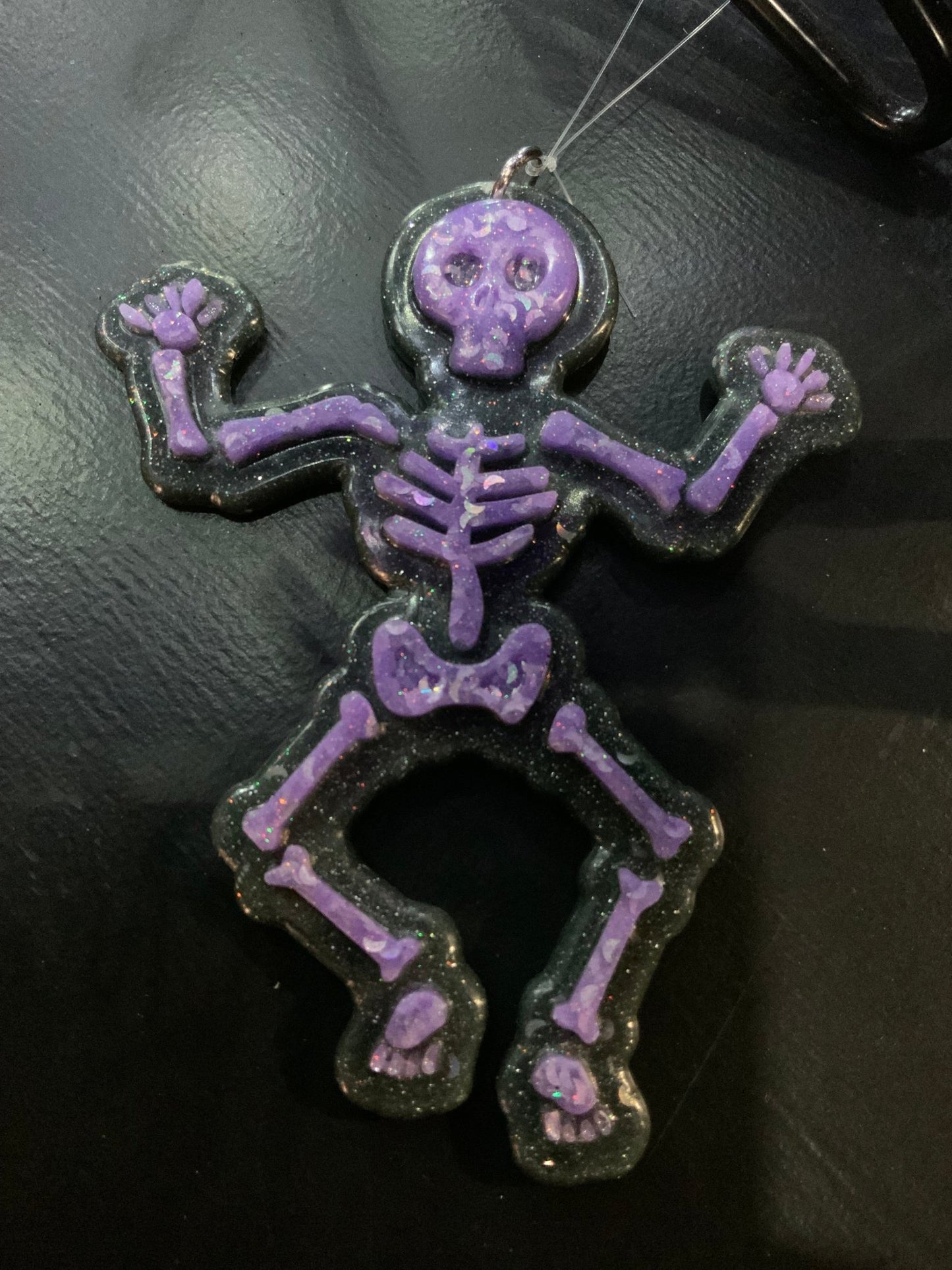Glitter Skeleton ornament B/P Ornaments - Gothic & Alternative Gift - Haunted