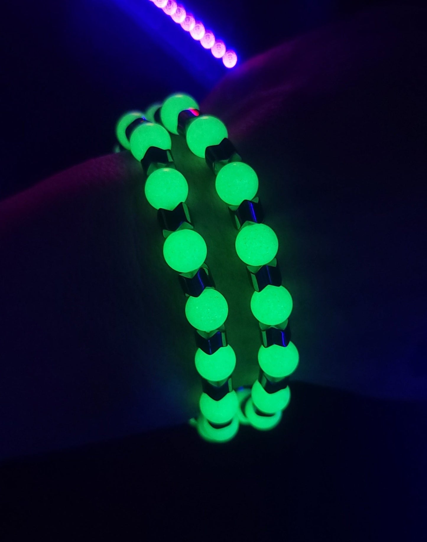 Glow In Dark Festival Bracelet Jewelry - Gothic & Alternative Gift - Haunted